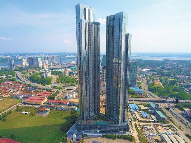 The Astaka Johor Bahru Luxury Condominium Marble Installation